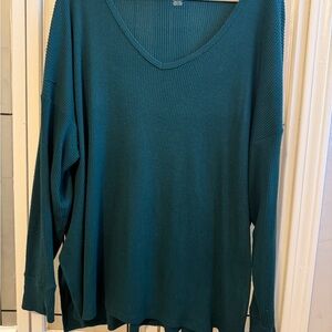 American Eagle Outfitters Green Long Sleeve Top